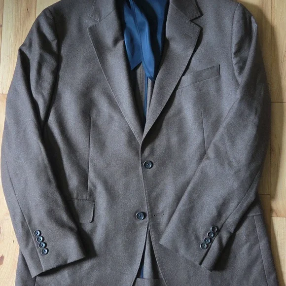 Bonobos Italian Wool 42r Standard Fit Blazer Brown - Picture 2 of 8